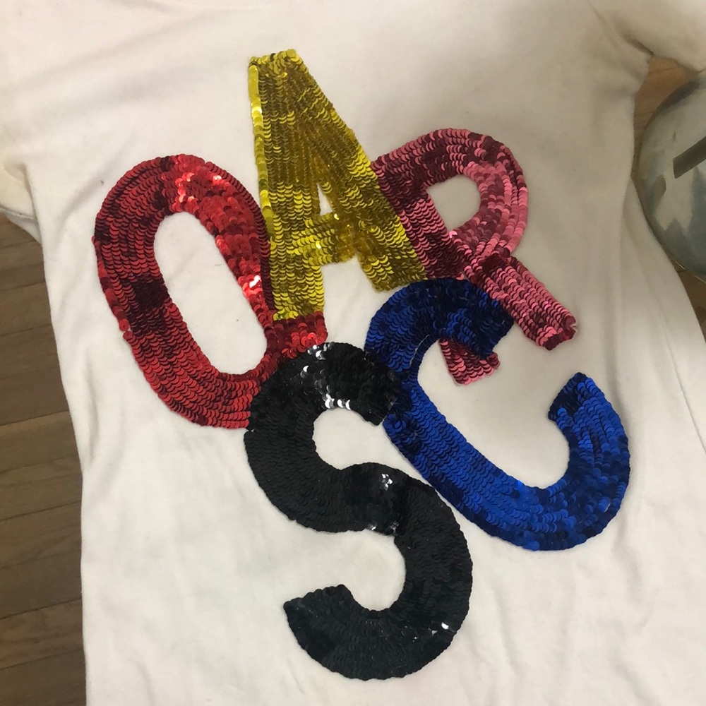 Oscar de la renta sequined T-shirt